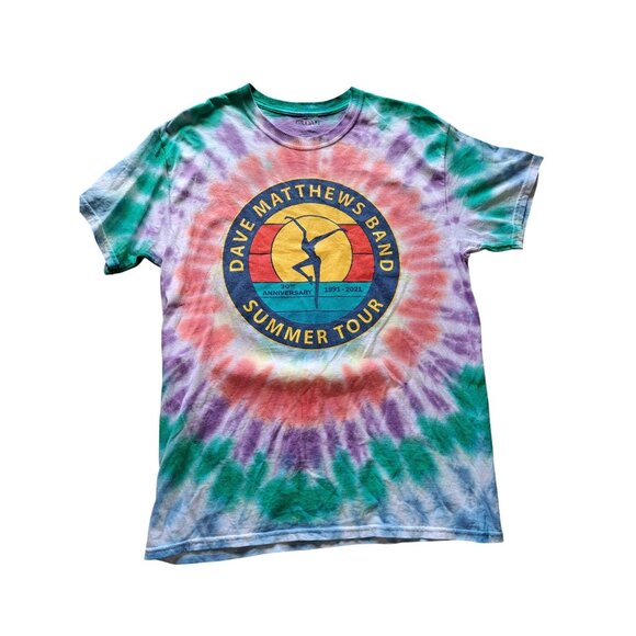 Dave Matthews Band 30th Anniversary Summer Tour 2021 Tie-Dye Concert T-Shirt L - Picture 1 of 10